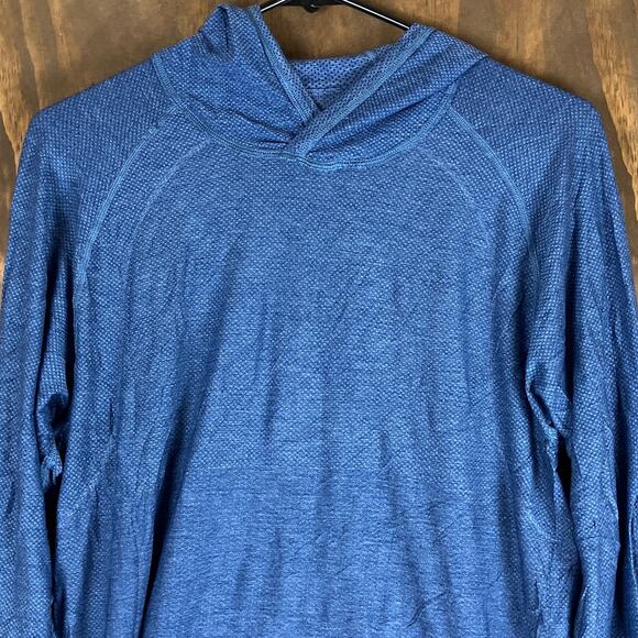 Lululemon Mens Sweatshirt Blue Pullover Metal Vent Tech Lightweight Stretch M - Picture 2 of 11